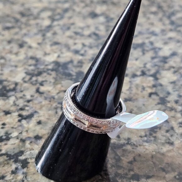 Bomb Party RBP7178 "The Juliet Ring" Smokey Topaz Cubic Zirconia Sz 6 - Picture 4 of 5